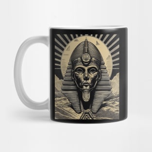 Ancient Egyptian Pharaoh God Vintage Illustration Mug